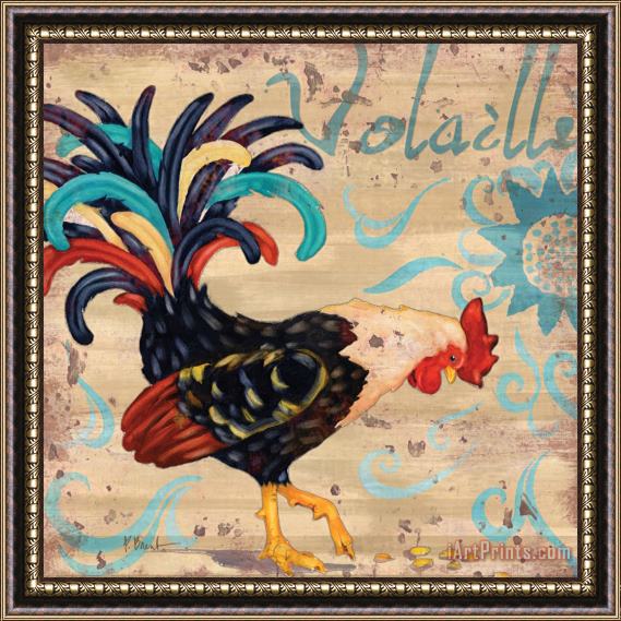Paul Brent Royale Rooster I Framed Painting