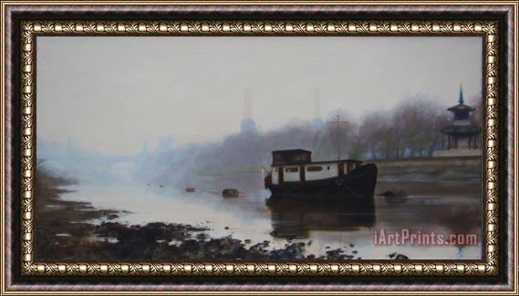 Paul Brown River Thames Framed Painting