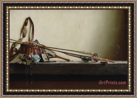 Paul Brown Stuart's Rods Framed Painting