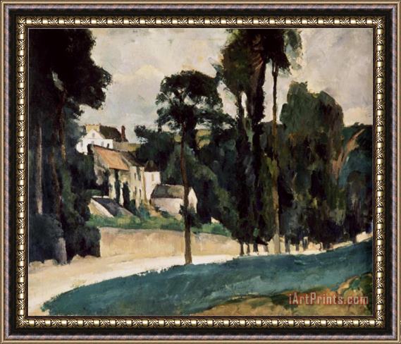 Paul Cezanne A Way in a Path Framed Painting
