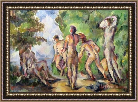 Paul Cezanne Bathers C 1892 94 Framed Print