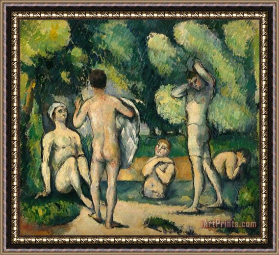 Paul Cezanne Bathers Framed Print