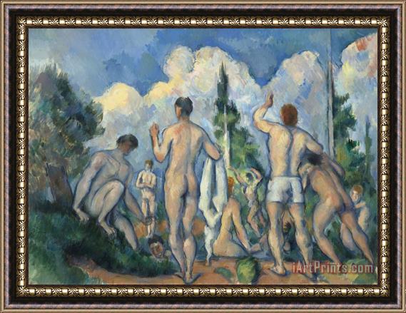 Paul Cezanne Bathers Framed Print