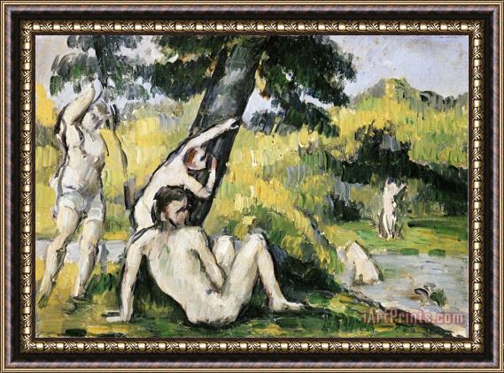 Paul Cezanne Bathing Framed Print