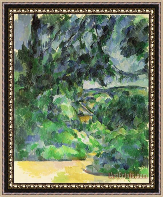 Paul Cezanne Blue Landscape C 1903 Framed Painting