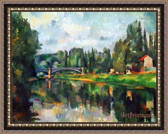 Paul Cezanne Bridge Over Ther Marne at Creteil 1888 Framed Print