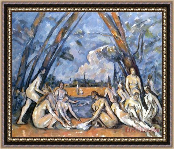 Paul Cezanne Cezanne Baigneuses 1905 Framed Print