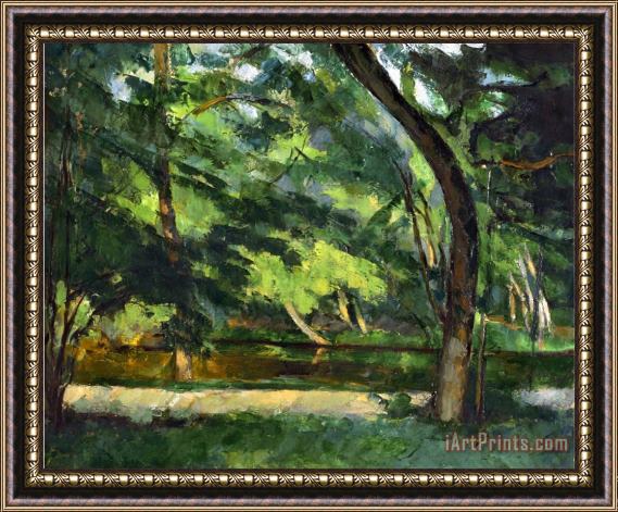 Paul Cezanne Cezanne Etang 1877 Framed Print