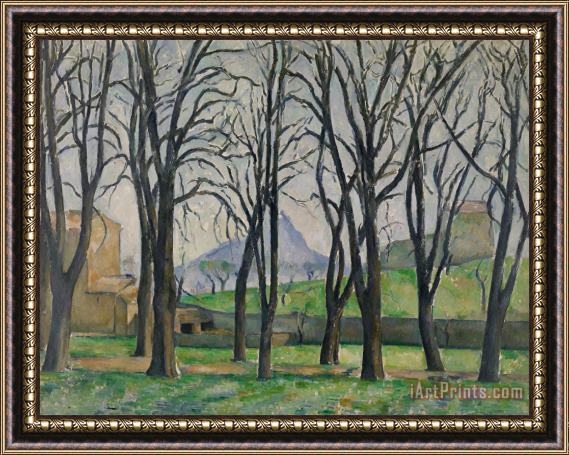Paul Cezanne Chestnut Trees At Jas De Bouffan Framed Print