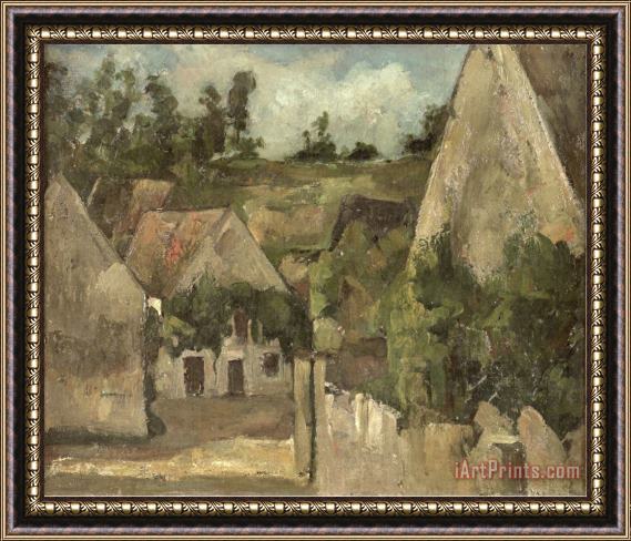 Paul Cezanne Crossroads at The Rue Remy Auvers C 1872 Framed Print