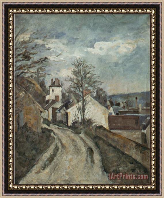 Paul Cezanne Doctor Gachet's House at Auvers Framed Painting