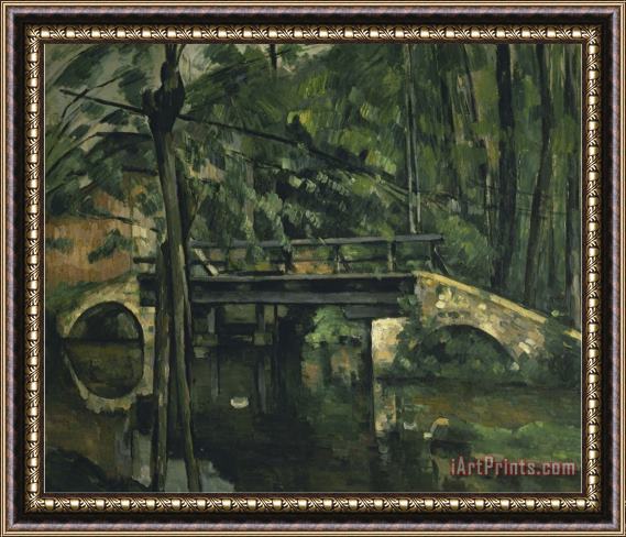 Paul Cezanne Le Pont De Maincy Framed Print