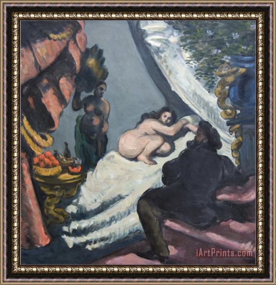 Paul Cezanne Modern Olympia Framed Painting