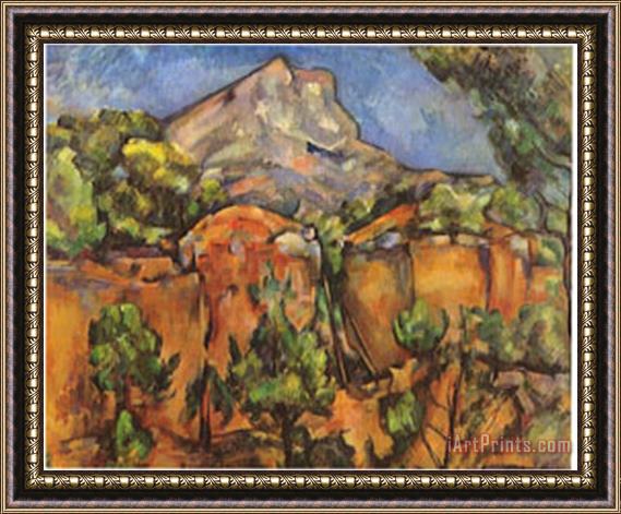 Paul Cezanne Mont Sainte Victoire Framed Painting