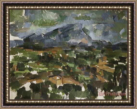 Paul Cezanne Mont Sainte Victoire Seen From Les Lauves 1902 06 Framed Painting