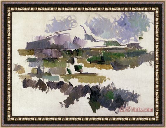 Paul Cezanne Montagne Sainte Victoire 1904 05 Framed Print