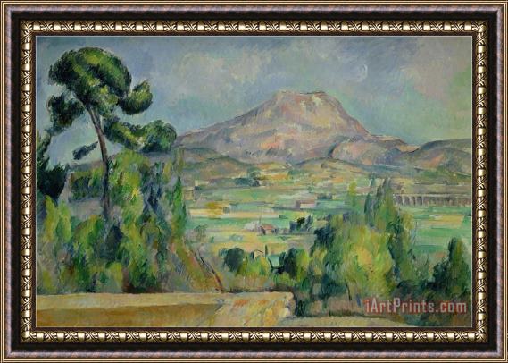 Paul Cezanne Montagne Sainte Victoire Circa 1887 90 Framed Print
