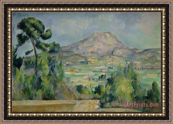 Paul Cezanne Montagne Sainte Victoire Framed Painting