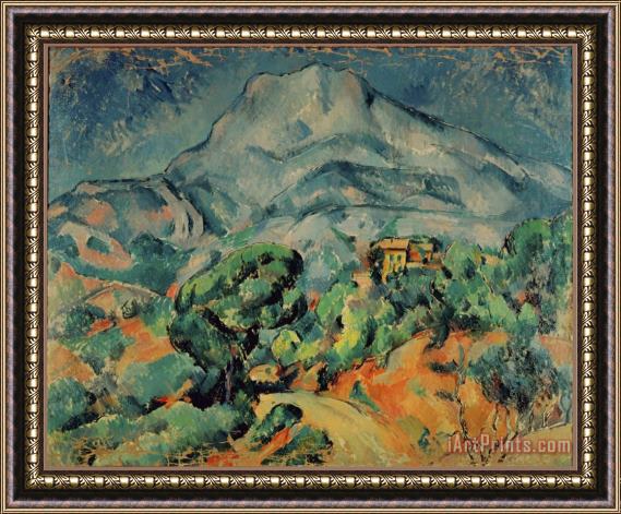 Paul Cezanne Montagne Sainte Victoire View From The South West Framed Painting