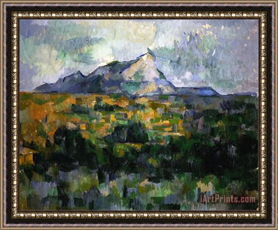 Paul Cezanne Mount Sainte Victoire 1906 Framed Print