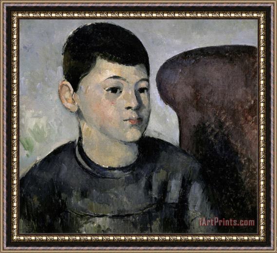 Paul Cezanne Portrait Du Fils De L Artiste Framed Print