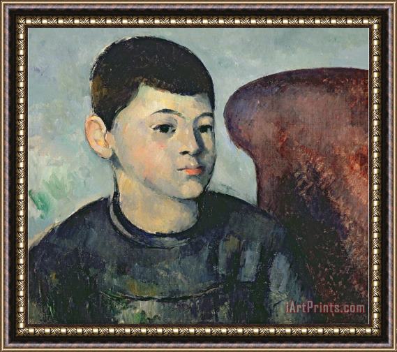 Paul Cezanne Portrait of The Artist's Son 1881 82 Framed Painting