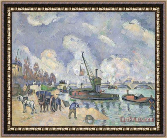 Paul Cezanne Quai de Bercy Paris Framed Painting