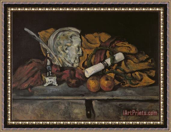 Paul Cezanne Still Life of The Artist's Accessories 1872 Framed Print