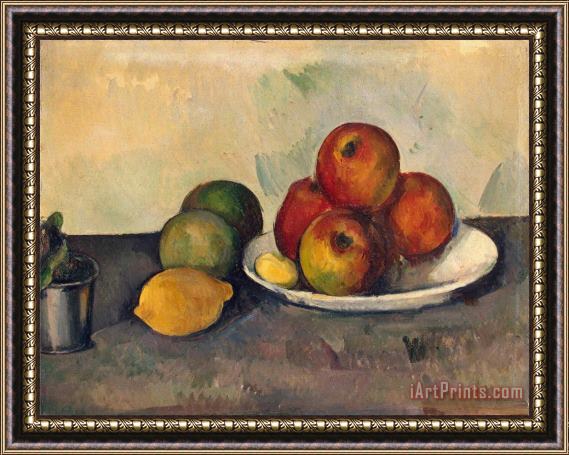 Paul Cezanne Still Life with Apples C 1890 Framed Print