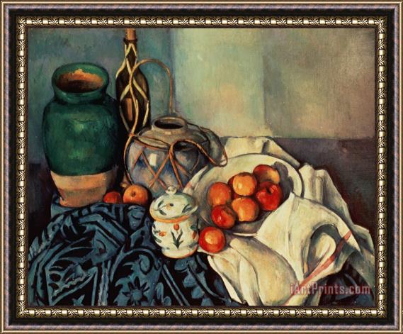 Paul Cezanne Still Life with Apples Framed Painting