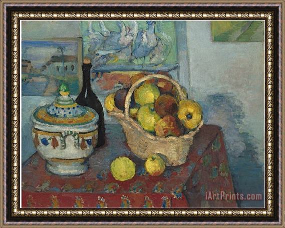 Paul Cezanne Still Life with Soup Toureen C 1877 Framed Painting
