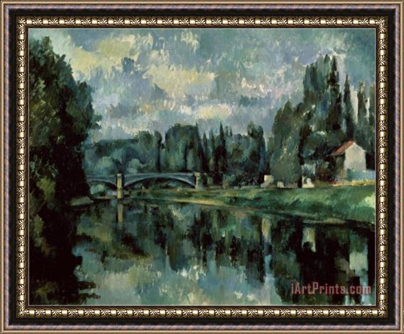 Paul Cezanne The Banks of Marne Framed Painting
