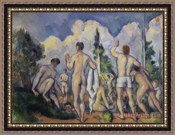Paul Cezanne The Bathers About 1890 92 Framed Painting