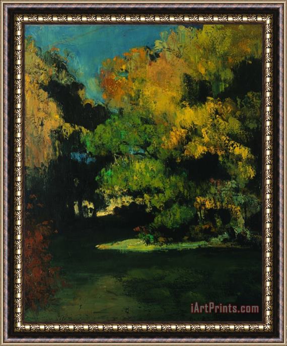 Paul Cezanne The Clearing Framed Painting