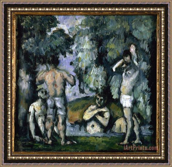 Paul Cezanne The Five Bathers Framed Print