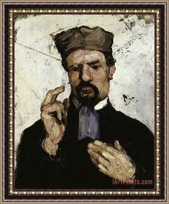 Paul Cezanne The Lawyer Portrait of Uncle Dominique C 1866 Framed Painting