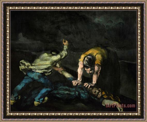 Paul Cezanne The Murder 1868 Framed Painting