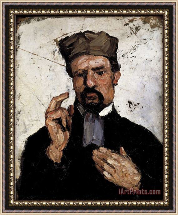 Paul Cezanne The Uncle Framed Painting