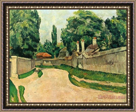 Paul Cezanne The Village Street Framed Painting