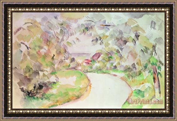 Paul Cezanne The Winding Road Framed Print