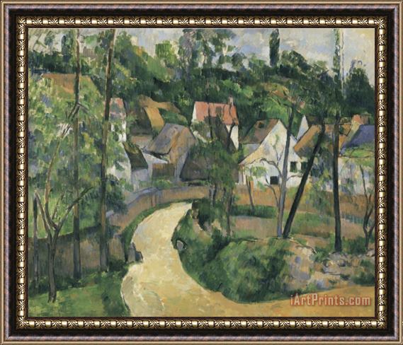 Paul Cezanne Turn in The Road C 1881 Framed Print