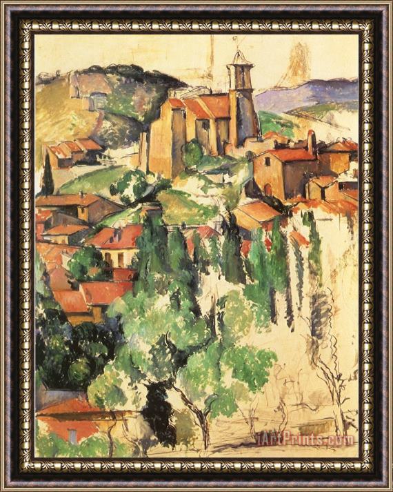 Paul Cezanne Village of Gardanne 1885 Framed Print