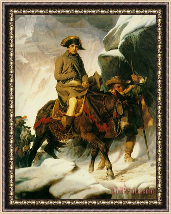 Paul Delaroche Napoleon Crossing The Alps Framed Painting