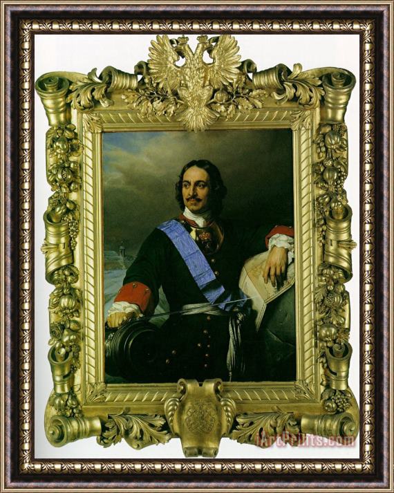 Paul Delaroche Peter The Great of Russia Framed Print