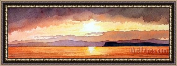 Paul Dene Marlor Islay and Cara from Kintyre Scotland Framed Painting