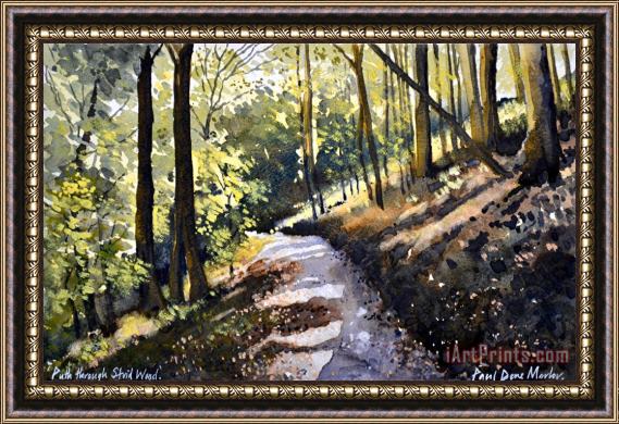 Paul Dene Marlor Path Through Strid Wood Framed Painting
