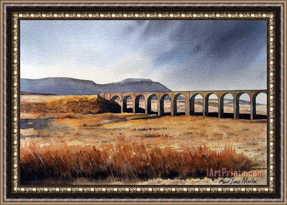 Paul Dene Marlor Ribblehead Viaduct Framed Painting