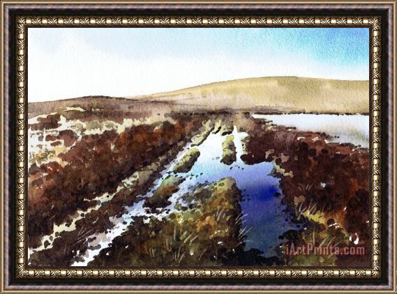 Paul Dene Marlor Wet lane Cupwith Reservoir Framed Print