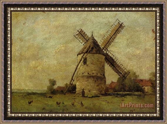 Paul Desire Trouillebert Paysage Avec Un Moulin Framed Print