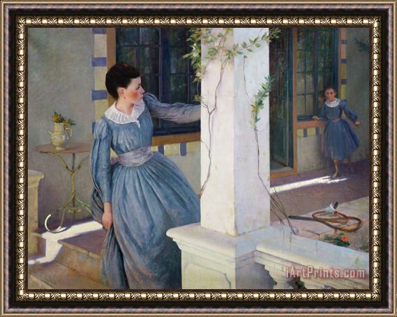 Paul Edouard Rosset Granger Hide And Seek Framed Painting